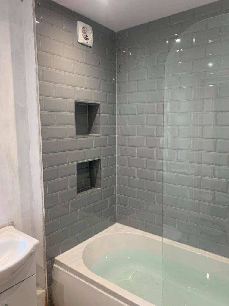 Small format in a bathroom
