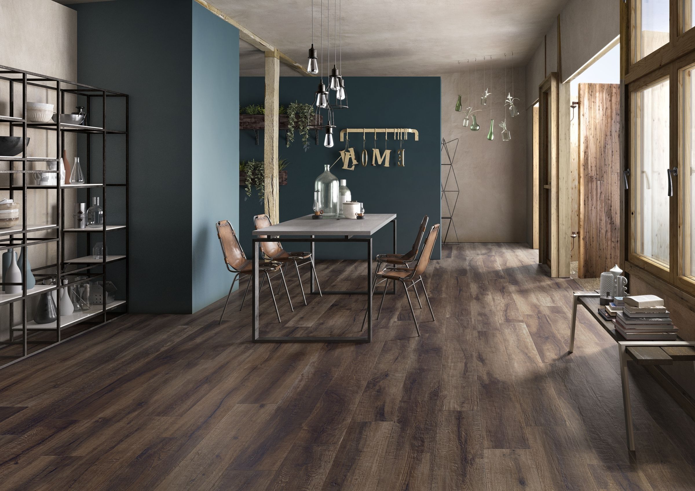 Wood effect tiles