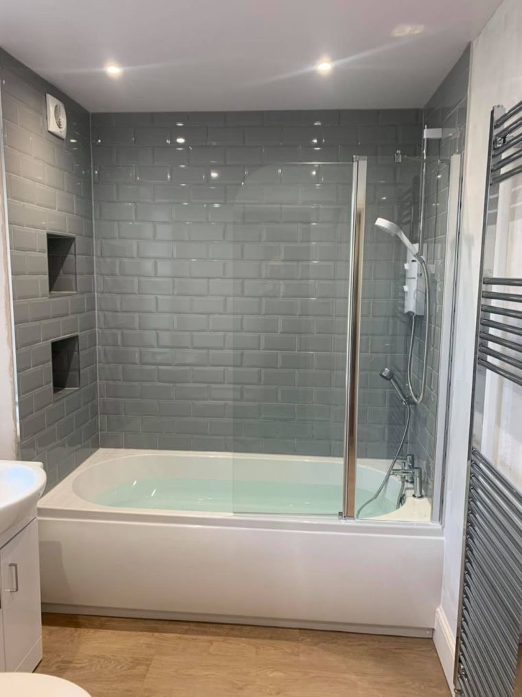 Small format in a bathroom