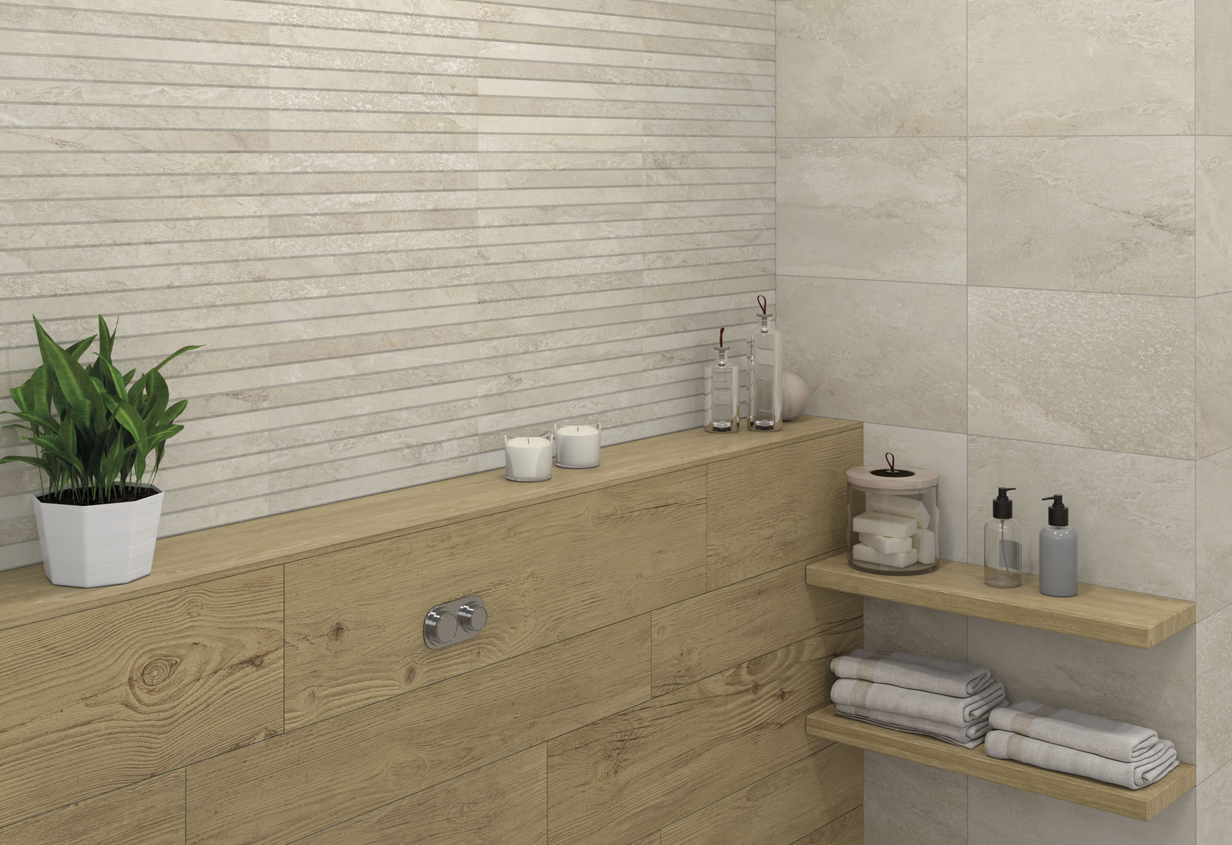 Maximise space in a small bathroom