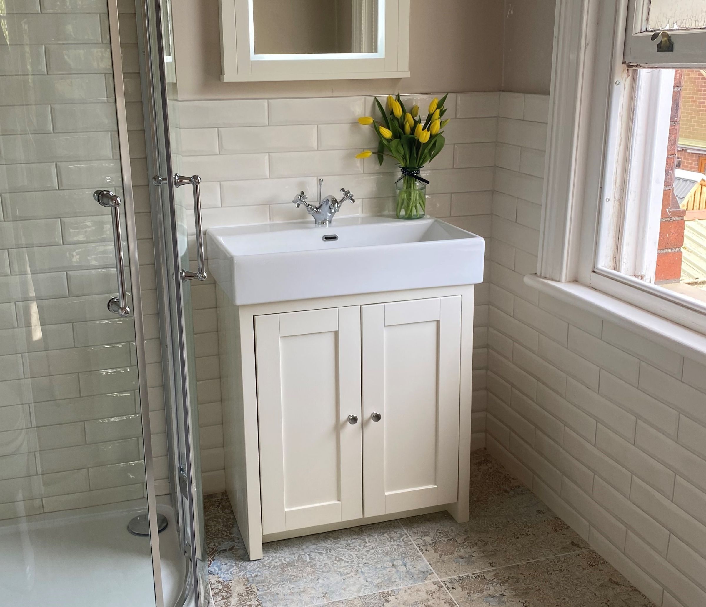 Small format in a bathroom